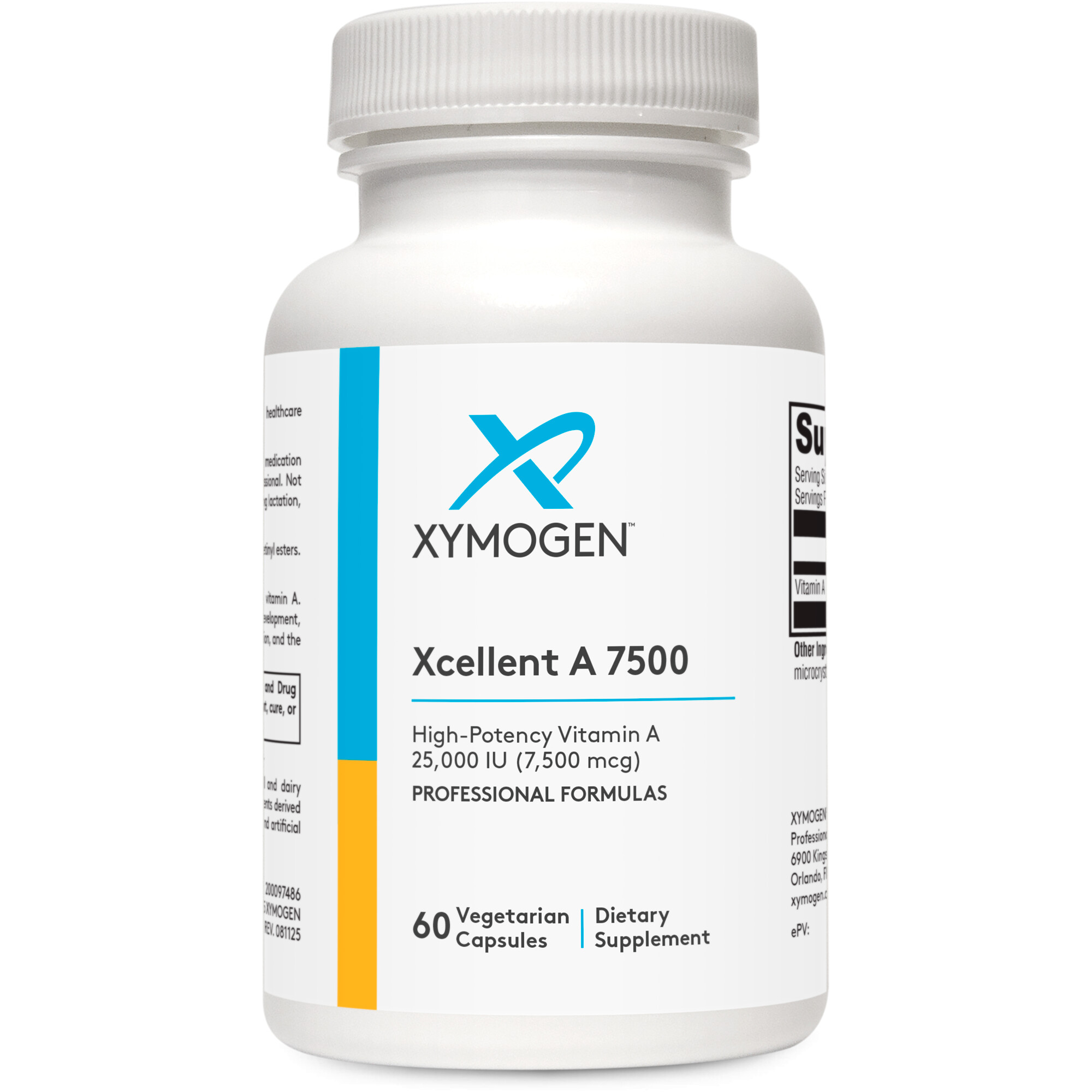 Xcellent-A 7,500 60 C - Vitamin A 25,000 IU | Xymogen